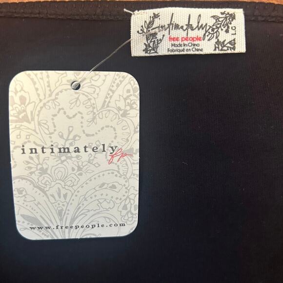 NWT Free People Intimately Still Here Halter Cami in Black Size L - Picture 8 of 10